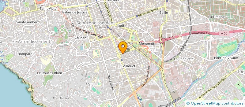 localisation de l'entreprise BLANCHISSERIE BUANDERIE MASSILIA  MARSEILLE