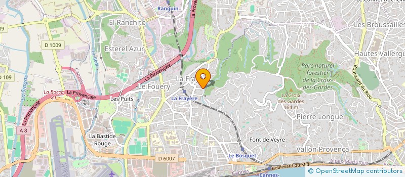 localisation de l'entreprise BLANCHISSERIE CASTELLI à CANNES