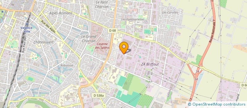 localisation de l'entreprise BLANCHISSERIE CLEAN à BEAUMONT-LES-VALENCE