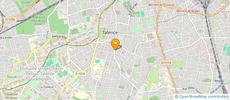localisation de l'entreprise BLANCHISSERIE DE CRESPY à TALENCE