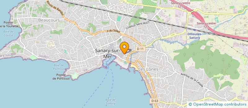 localisation de l'entreprise BLANCHISSERIE DE L AVENIR à SANARY-SUR-MER