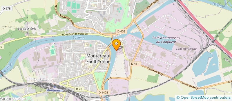 localisation de l'entreprise BLANCHISSERIE DE MONTEREAU à MONTEREAU-FAULT-YONNE