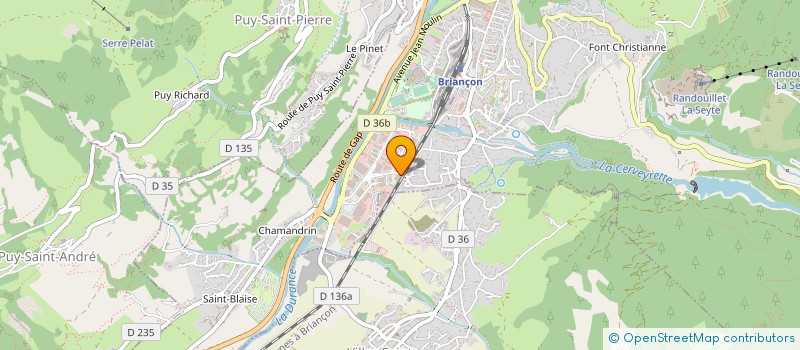 localisation de l'entreprise BLANCHISSERIE DES ALPES à BRIANCON