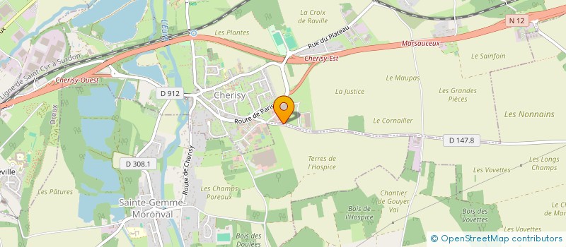localisation de l'entreprise BLANCHISSERIE DES TROIS REGIONS  CHERISY