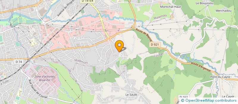 localisation de l'entreprise BLANCHISSERIE DU BASSIN DE BRIVE à MALEMORT