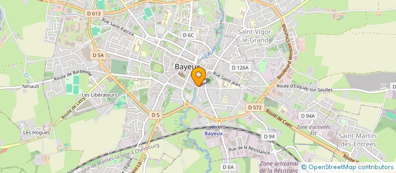 localisation de l'entreprise BLANCHISSERIE DU BESSIN PAYS FALAISE à BAYEUX