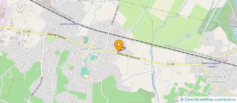 localisation de l'entreprise BLANCHISSERIE DU BOURG  SAINT-LOUBES