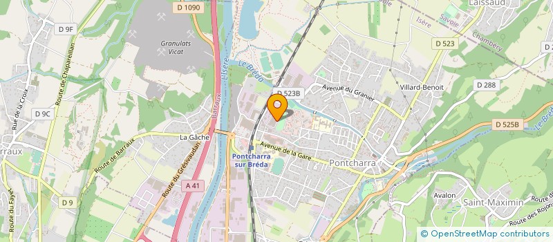 localisation de l'entreprise BLANCHISSERIE DU BREDA à PONTCHARRA