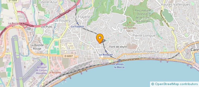 localisation de l'entreprise BLANCHISSERIE DU DEVENS EXPLOITATION à CANNES