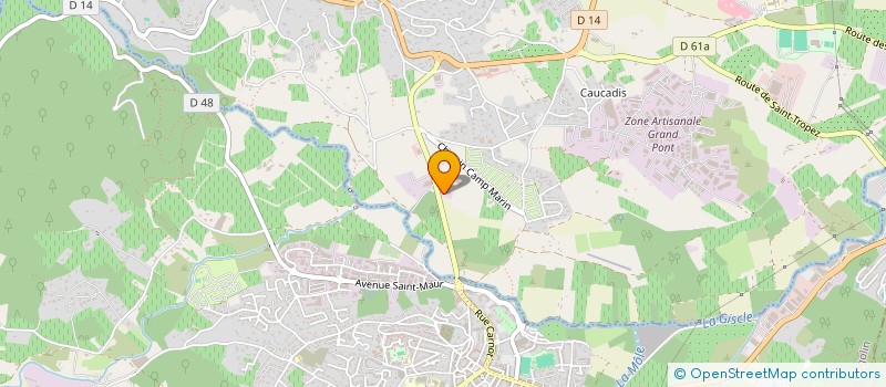 localisation de l'entreprise BLANCHISSERIE DU GOLFE à GRIMAUD