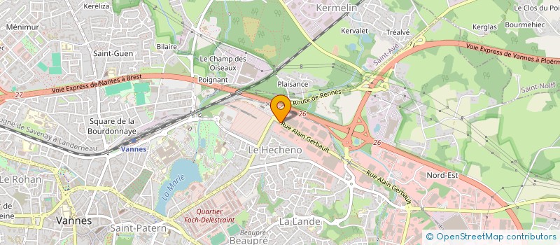 localisation de l'entreprise BLANCHISSERIE DU LITTORAL à VANNES