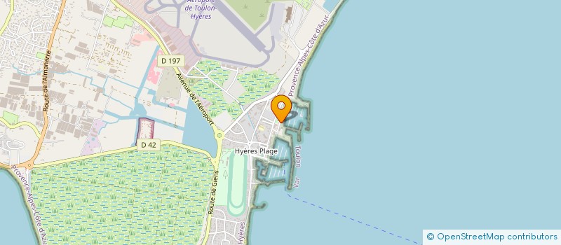 localisation de l'entreprise BLANCHISSERIE DU PORT à HYERES
