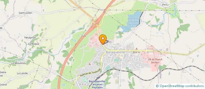 localisation de l'entreprise BLANCHISSERIE DU SEGALA à BARAQUEVILLE
