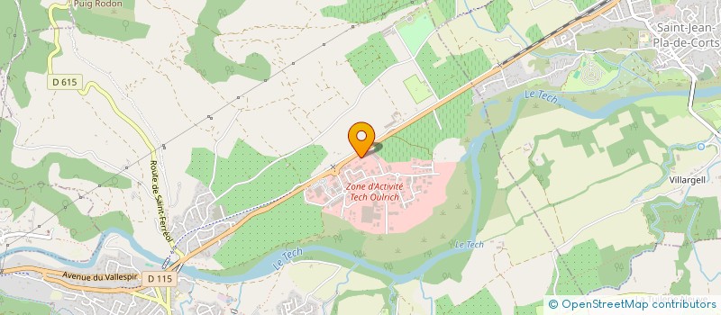 localisation de l'entreprise BLANCHISSERIE DU TECH à CERET
