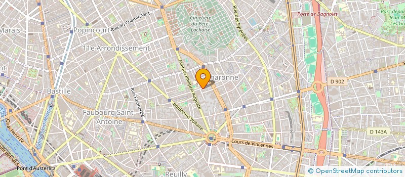localisation de l'entreprise BLANCHISSERIE DUMAS à PARIS