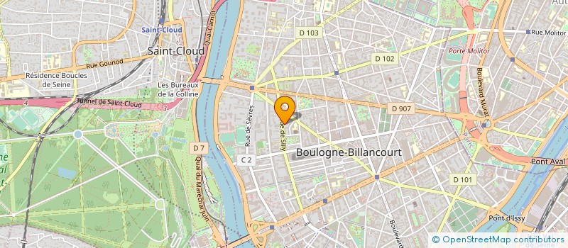localisation de l'entreprise BLANCHISSERIE ERNOULT SA à BOULOGNE-BILLANCOURT