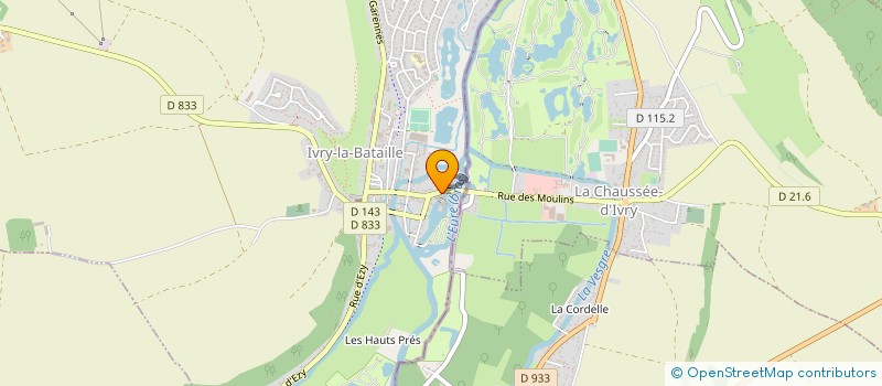 localisation de l'entreprise BLANCHISSERIE F D C à IVRY-LA-BATAILLE