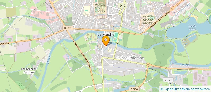 localisation de l'entreprise BLANCHISSERIE FLECHOISE à LA FLECHE