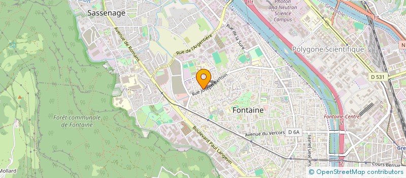 localisation de l'entreprise BLANCHISSERIE GIRARD SARL  FONTAINE