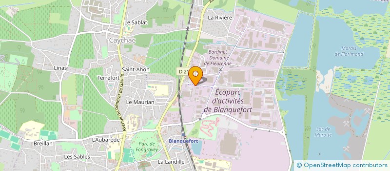 localisation de l'entreprise BLANCHISSERIE GIRONDINE à BLANQUEFORT