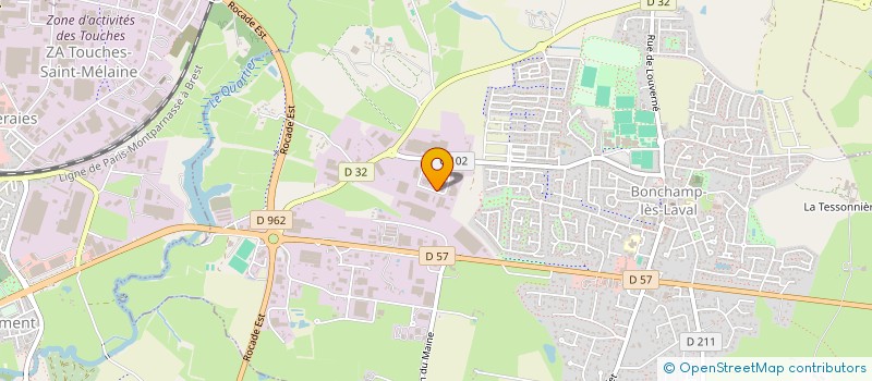 localisation de l'entreprise BLANCHISSERIE GUYARD LOCATION  BONCHAMP-LES-LAVAL