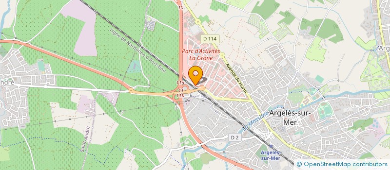 localisation de l'entreprise BLANCHISSERIE HOTELIERE ROUSSILLON à ARGELES-SUR-MER