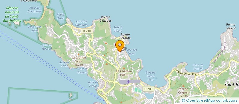 localisation de l'entreprise BLANCHISSERIE INDUSTRIELLE ANTILLAISE à SAINT BARTHELEMY