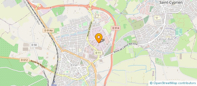 localisation de l'entreprise BLANCHISSERIE INDUSTRIELLE CATALANE à ELNE