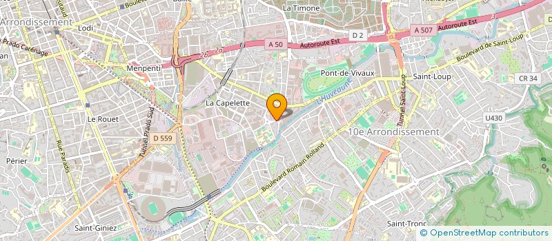 localisation de l'entreprise BLANCHISSERIE INDUSTRIELLE PROVENCALE à MARSEILLE