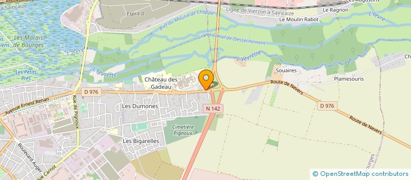 localisation de l'entreprise BLANCHISSERIE INTER HOSPITALIERE BOURGES VIERZON à BOURGES