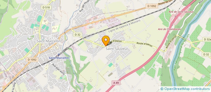 localisation de l'entreprise BLANCHISSERIE INTER-HOSPITALIERE DU SUD-GRESIVAUDAN à SAINT-SAUVEUR