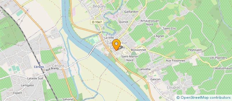localisation de l'entreprise BLANCHISSERIE INTER HOSPITALIERE SUD-GIRONDE à CADILLAC-SUR-GARONNE