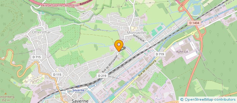 localisation de l'entreprise BLANCHISSERIE KLEIN à SAVERNE
