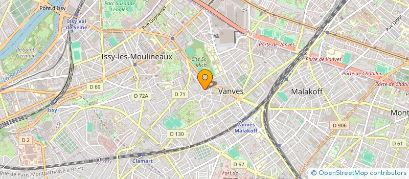 localisation de l'entreprise BLANCHISSERIE LALANDE à VANVES