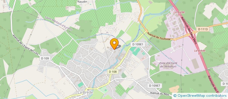 localisation de l'entreprise BLANCHISSERIE LE GRAND BLANC  LA BREDE