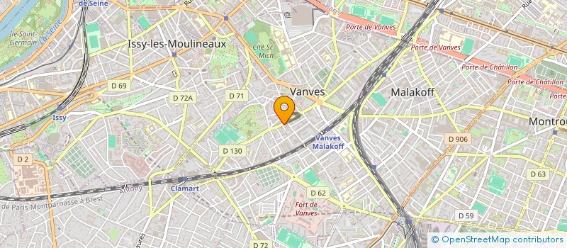 localisation de l'entreprise BLANCHISSERIE LEROY SA à VANVES
