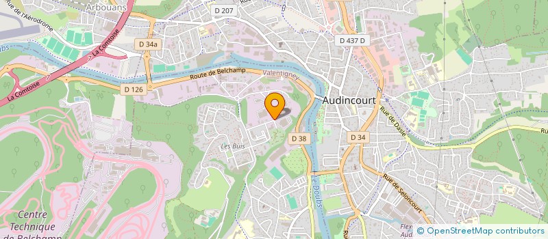 localisation de l'entreprise BLANCHISSERIE LINGENET à VALENTIGNEY