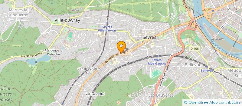 localisation de l'entreprise BLANCHISSERIE LORIN & DU RU MARIVEL à SEVRES