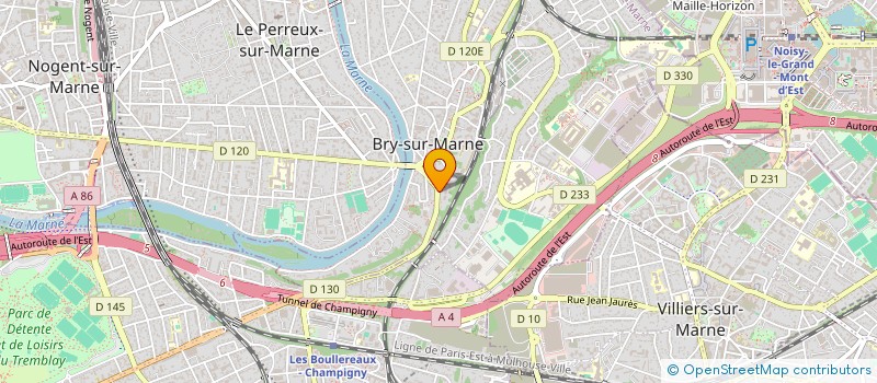 localisation de l'entreprise BLANCHISSERIE MARLET GRUYER à BRY-SUR-MARNE