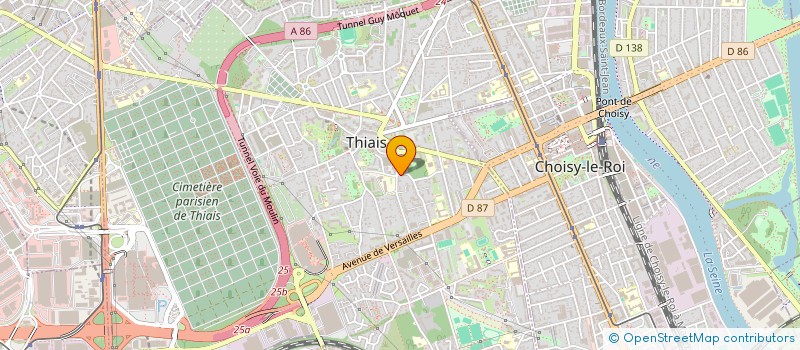 localisation de l'entreprise BLANCHISSERIE MODERNE DE THIAIS à THIAIS