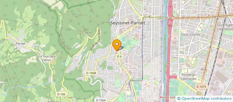 localisation de l'entreprise BLANCHISSERIE MOREL BORDET à SEYSSINET-PARISET