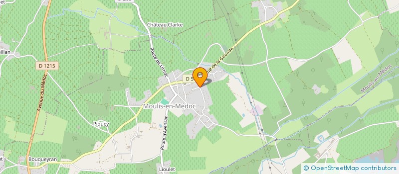 localisation de l'entreprise BLANCHISSERIE MOULISSOISE  MOULIS-EN-MEDOC