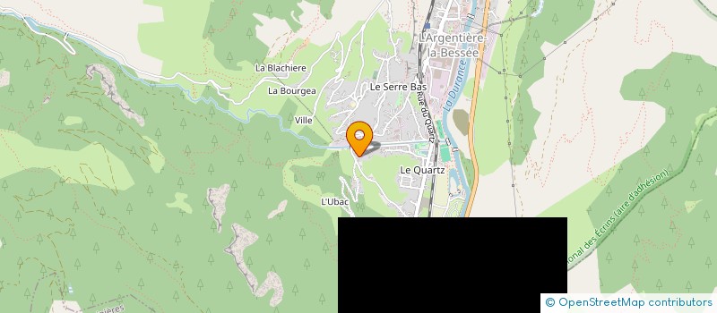 localisation de l'entreprise BLANCHISSERIE NOUVELLE à L'ARGENTIERE-LA-BESSEE