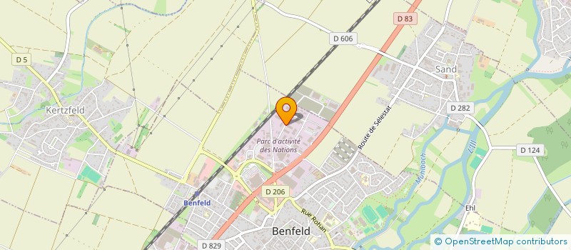 localisation de l'entreprise BLANCHISSERIE OLE LINGE  BENFELD