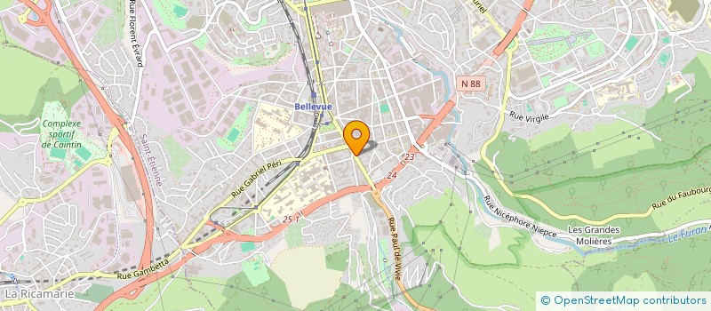 localisation de l'entreprise BLANCHISSERIE PRE AIR SARL  SAINT-ETIENNE