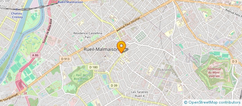 localisation de l'entreprise BLANCHISSERIE PRESSING INDUSTRIELS à RUEIL-MALMAISON