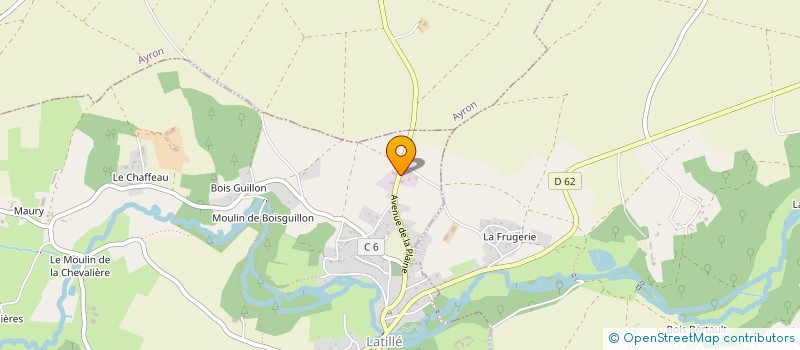 localisation de l'entreprise BLANCHISSERIE PRESTIGE 86  LATILLE