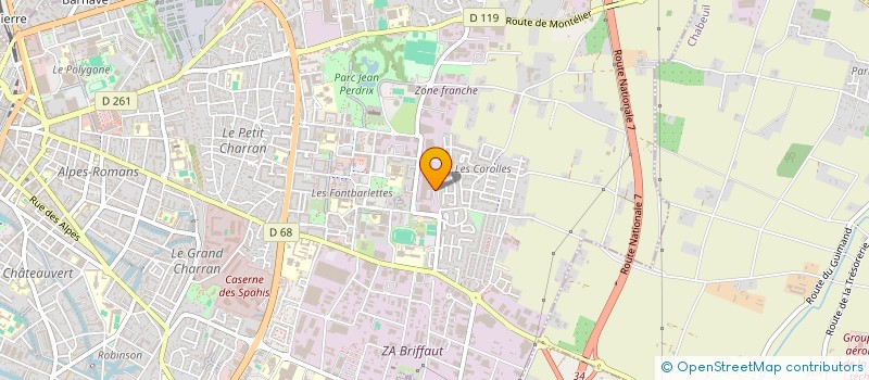 localisation de l'entreprise BLANCHISSERIE PRO  VALENCE