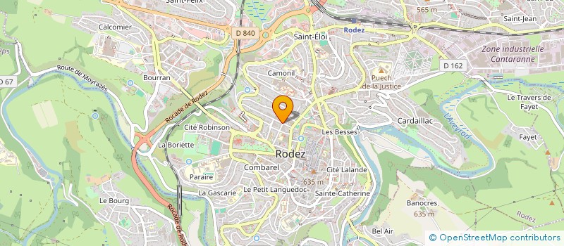 localisation de l'entreprise BLANCHISSERIE RUTHENOISE à RODEZ