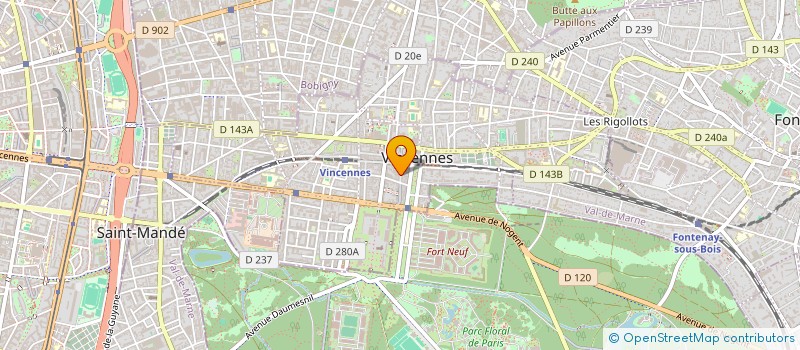 localisation de l'entreprise BLANCHISSERIE SAINTE MARIE à VINCENNES